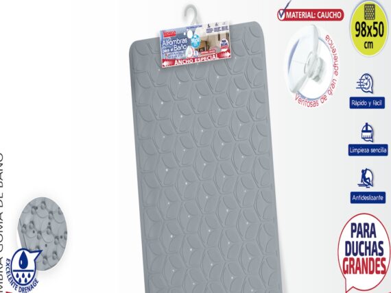 alfombra baño gris medida especial