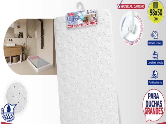 alfombra baño blanca medida especial